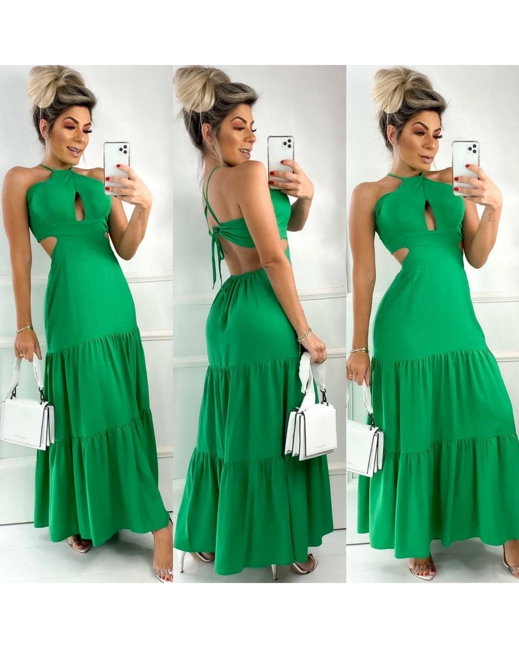 vestido longo atacado