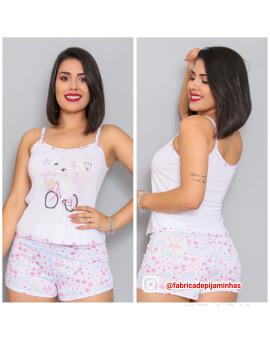 Pijama Feminino Short Regata Estampado