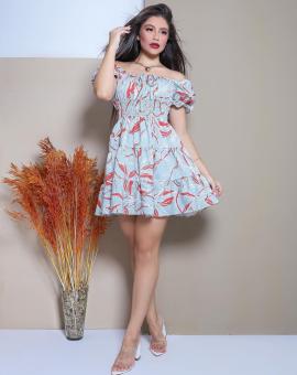 Vestido Curto Ciganinha Três Marias Estampado