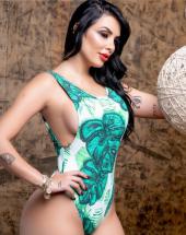 Body Feminino Cavado Estampado com Bojo Atacado na Rua 44 em Goiânia