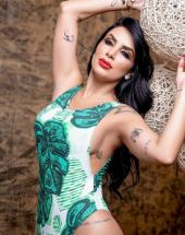 Body Feminino Cavado Estampado com Bojo Atacado na Rua 44 em Goiânia