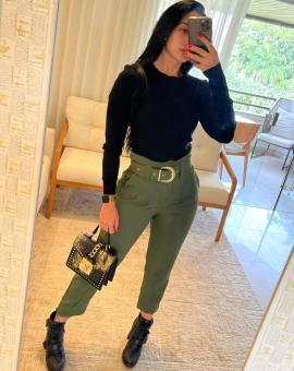 Calça Feminina Clochard em Alfaiataria