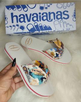 Chinela Feminina Modelo Havaianas Branca