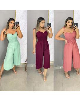 Macacão Pantacourt de Alcinha com Bojo – Várias Cores