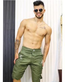 Bermuda Masculina Tactel Lisa com Bolso