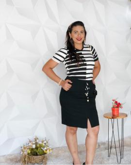 Conjunto Feminino Evangélico Saia e Blusa