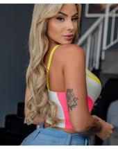 Cropped de Alcinha com Bojo Detalhe em Argola Atacado na Rua 44 em Goiânia