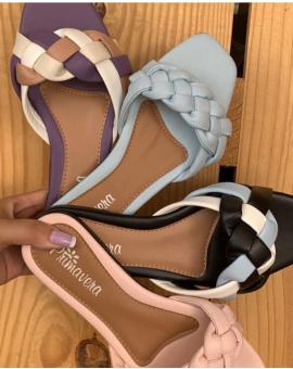 Rasteirinha Feminina Trançada