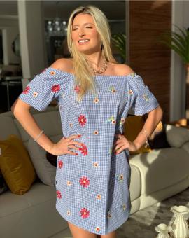 Vestido Ciganinha Curto Estampado