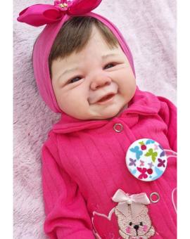 Boneca Bebê Reborn com Roupa de Bolinha – Vários modelos