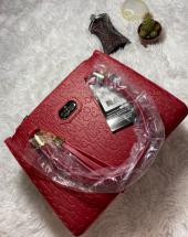 Bolsa Baú Média Feminina Victor Hugo Vermelha Atacado na Rua 44 em Goiânia