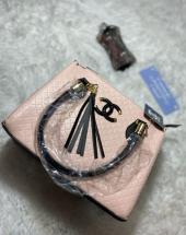 Bolsa Feminina Baú Média Bicolor Chanel Atacado na Rua 44 em Goiânia