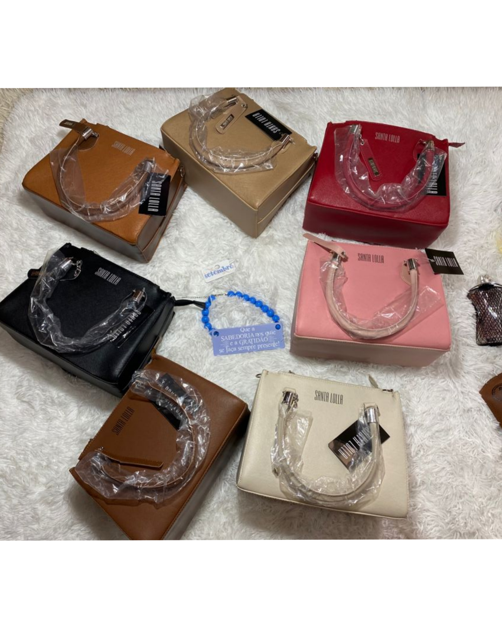 Bolsa Feminina Baú Pequena Santa Lolla - Atacado 44 Goiânia.