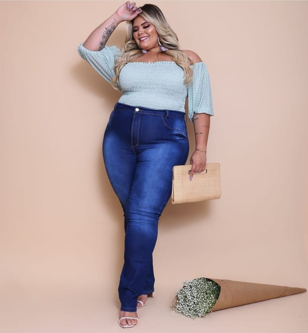 Calça jeans feminina sales plus size atacado