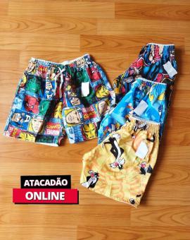 Bermuda Mauricinho Infantil Estampada Personagem