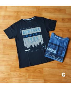 Camiseta Masculina Manga Curta Estampada – Atacado