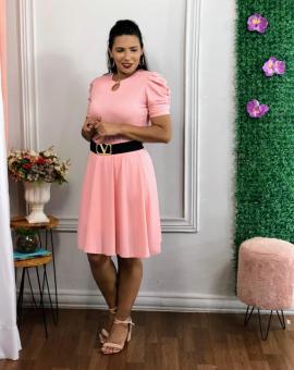 Vestido Midi Gode Evangélico Manga Bufante