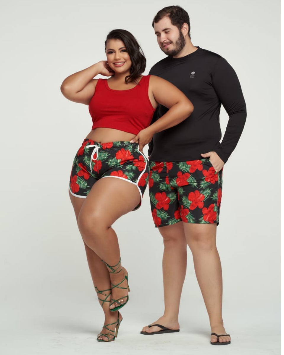 Short plus size sales barato