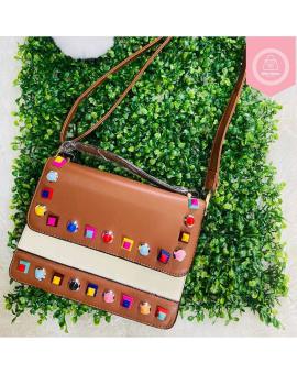 Bolsa Transversal Feminina Média Colorida