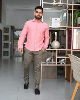 Camisa Masculina Manga Longa Social