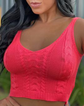 Cropped Modal Detalhe 3D Trançado