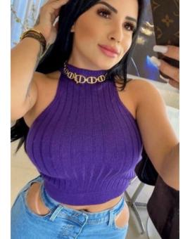 Cropped Modal Gola Alta Cavado