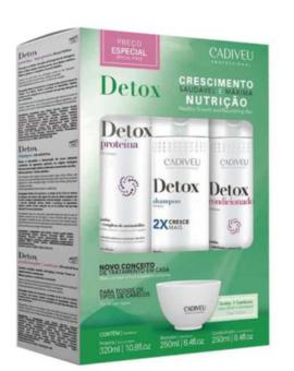 Kit Detox Cadiveu Shampoo Condicionador e Proteína