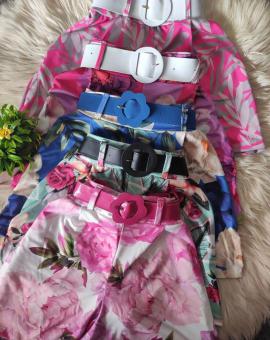 Short Feminino Suplex Digital com Cinto