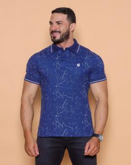 Camiseta Gola Polo Masculina Estampada