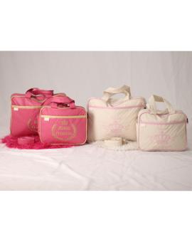 Kit Bolsa Maternidade Feminina Bordada