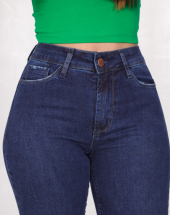 Calça Jeans Feminina Básica Skinny Azul Escura na Rua 44 Goiania