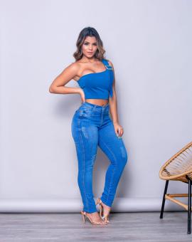 Calça Jeans Feminina Skinny Levanta Bumbum