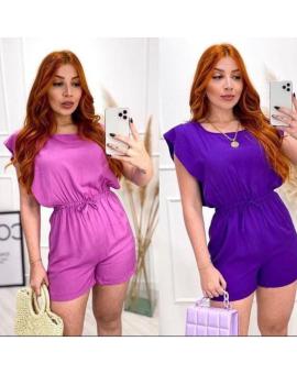 Macaquinho Feminino Curto com Elástico na Cintura