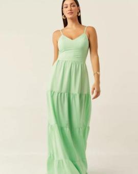 Vestido Longo no Viscolinho de Alcinha Várias Cores