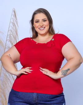 Blusa Feminina Básica Plus Size em Viscolycra