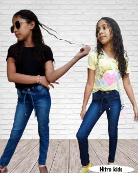 Calça Jeans Infantil Feminina Básica
