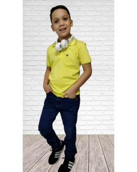 Camiseta Gola Polo Infanto Juvenil Básica