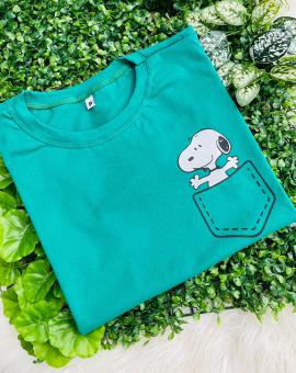 T-Shirt Feminina Básica Manga Curta 100% Algodão