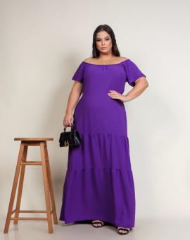 Vestido Ciganinha Plus Size no Crepe