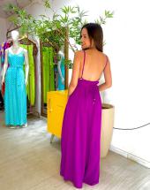 Vestido Longo Simples Liso de Alcinha Atacado na Rua 44 em Goiânia