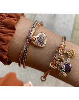 Braceletes Cravejados com Zirconia Colorida