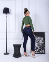 Calça Jeans Cintura Alta Empina Bumbum Escura na Rua 44 em Goiânia