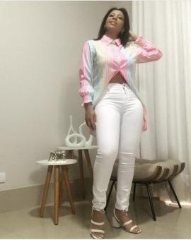 Calça Jeans Feminina Branca