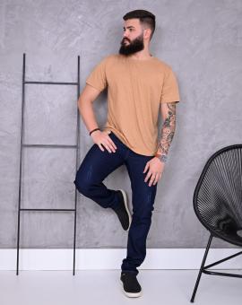 Calça Jeans Masculina Tradicional Escura