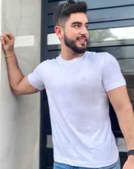 Camiseta Básica Masculina Algodão