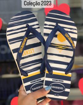 Chinelo Havaianas Masculina Top Nautical