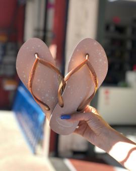 Sandália Havaianas Feminina Slim com Brilho