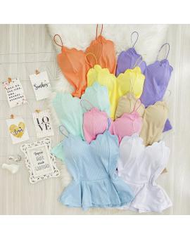 Blusa Canelada Nuvem Peplum