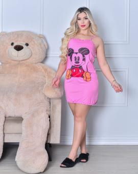 Camisola de Algodão Feminina de Alcinha