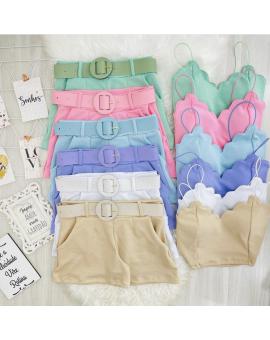 Conjunto Short e Cropped Nuvem